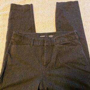 Old Navy Women's Dark Gray Straight Leg pixie pants